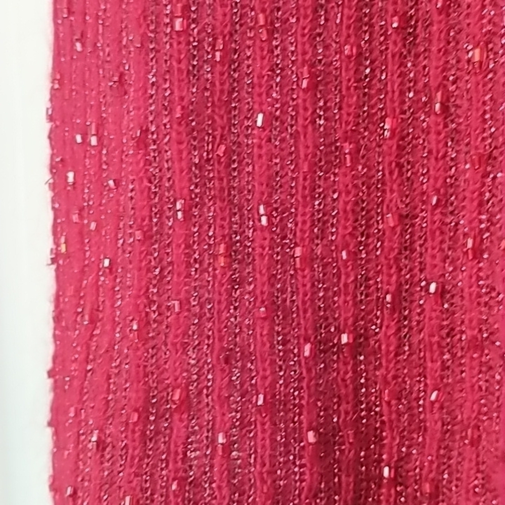 INC Beaded V Neck Dressy Top L - Picture 5 of 12